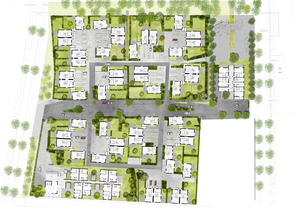 Projet urbain – Concours pour la construction de 95 logements sociaux, voiries et espaces publics – La Chapelle-St-Luc (10)